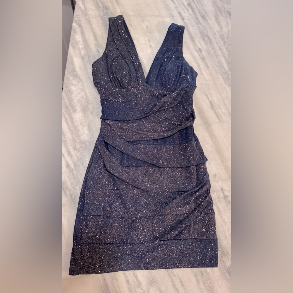 Emerald Sundae Sparkling Navy Mini Dress